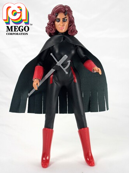 Mego Atlas Comics Devilina 8 Inch Action Figure with Comic